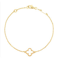 Van Cleef & Arpels Sweet Alhambra bracelet, yellow gold, mother of pearl