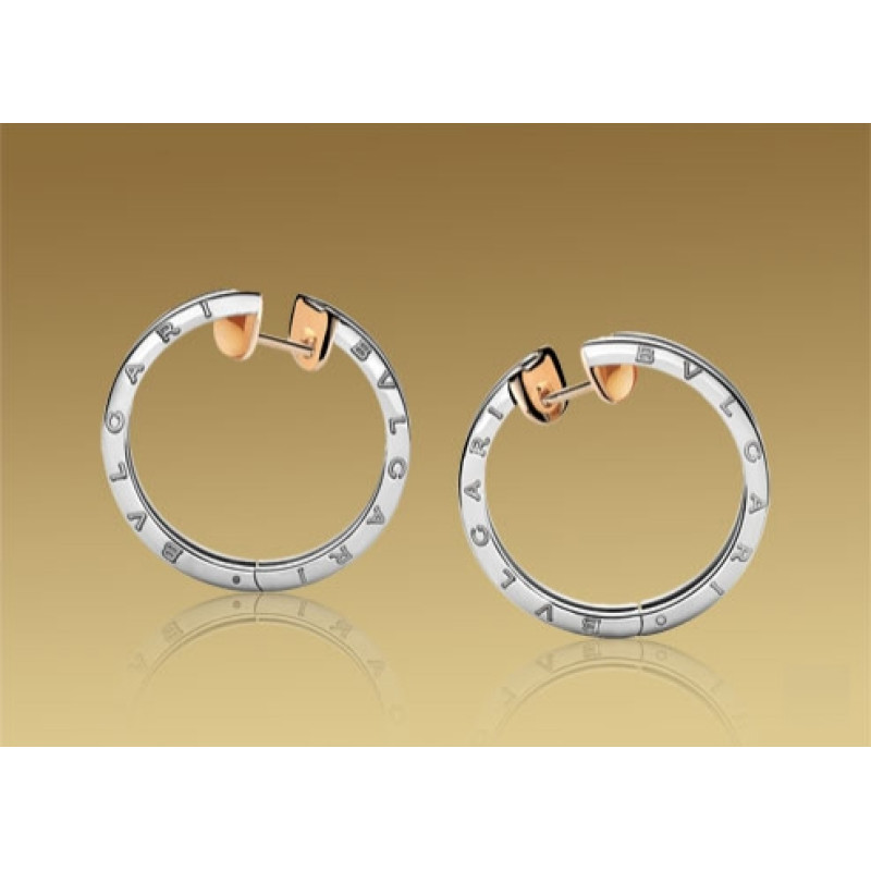Earrings Bulgari B.Zero1, pink gold, steel Earrings Bulgari B.Zero1, pink gold, steel
