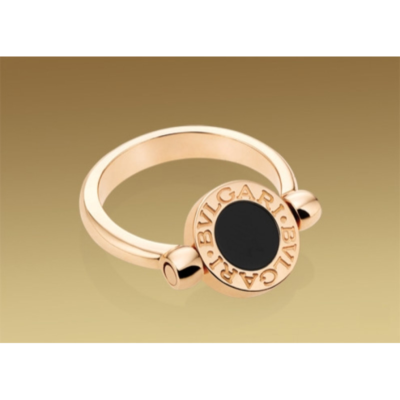Ring Bulgari Bulgari pink gold, nacre, onyx Ring Bulgari Bulgari pink gold, nacre, onyx