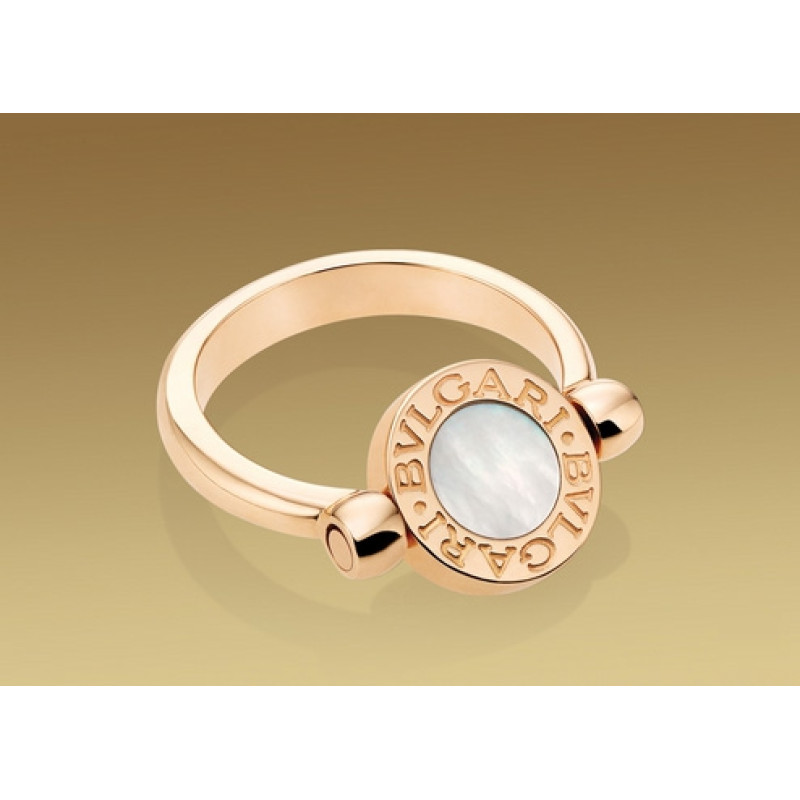 Ring Bulgari Bulgari pink gold, nacre, onyx Ring Bulgari Bulgari pink gold, nacre, onyx