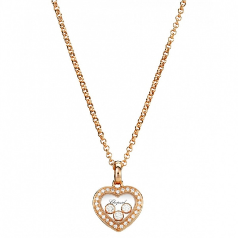 Anhänger Chopard Happy Diamonds Roségold, Diamanten (794502-5001) Anhänger Chopard Happy Diamonds Roségold, Diamanten (794502-5001)