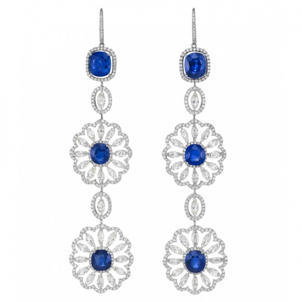 set Chopard Red Carpet Collection white gold, sapphires, diamonds (939292-1001) set Chopard Red Carpet Collection white gold, sapphires, diamonds (939292-1001)