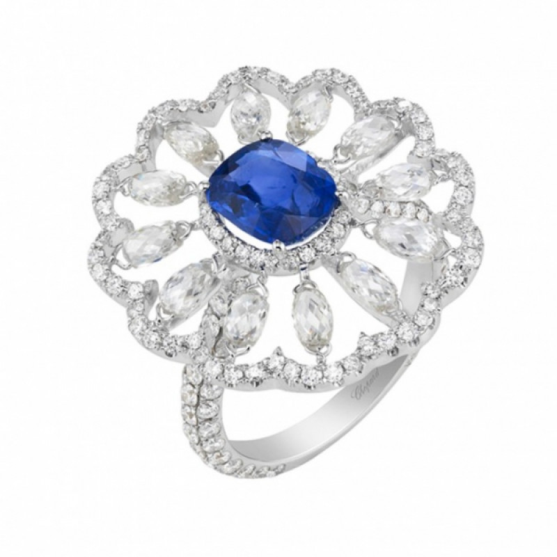 set Chopard Red Carpet Collection white gold, sapphires, diamonds (939292-1001) set Chopard Red Carpet Collection white gold, sapphires, diamonds (939292-1001)