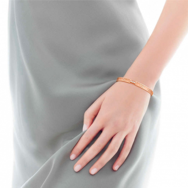 Articulated bracelet Tiffany & Co Atlas, pink gold, diamonds (25841883) Articulated bracelet Tiffany & Co Atlas, pink gold, diamonds (25841883)