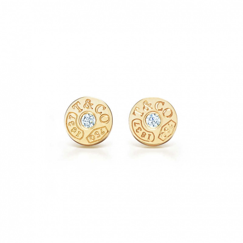 Runde Ohrringe Tiffany 1837, Gelbgold (33285655) Runde Ohrringe Tiffany 1837, Gelbgold (33285655)