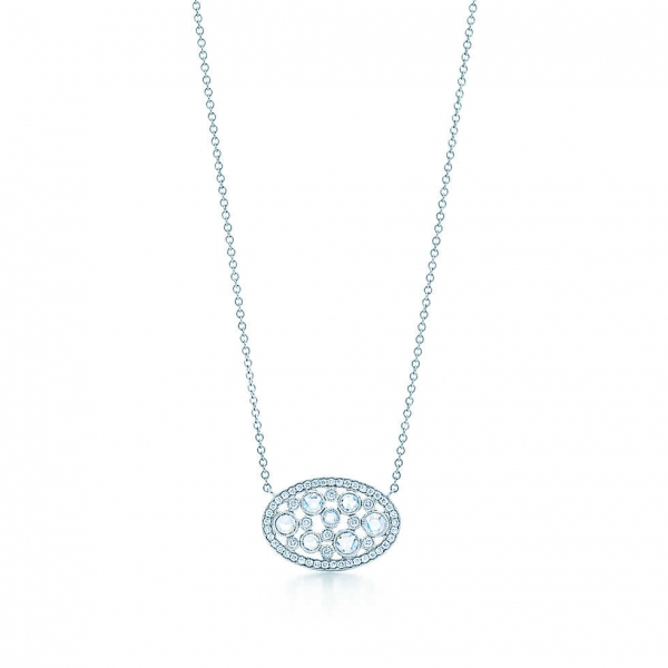 Tiffany Cobblestone owalny wisiorek, platyna, diamenty (29744971) Tiffany Cobblestone owalny wisiorek, platyna, diamenty (29744971)