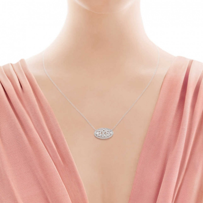 Tiffany Cobblestone owalny wisiorek, platyna, diamenty (29744971) Tiffany Cobblestone owalny wisiorek, platyna, diamenty (29744971)