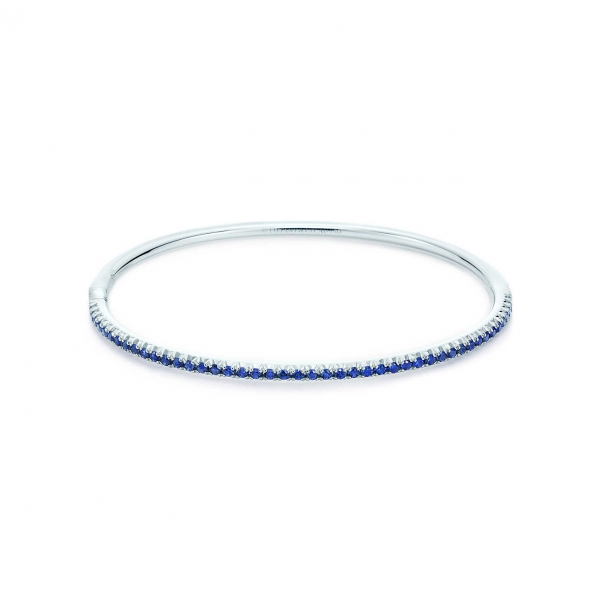 Articulated bracelet Tiffany Metro, white gold, sapphires (33475152) Articulated bracelet Tiffany Metro, white gold, sapphires (33475152)