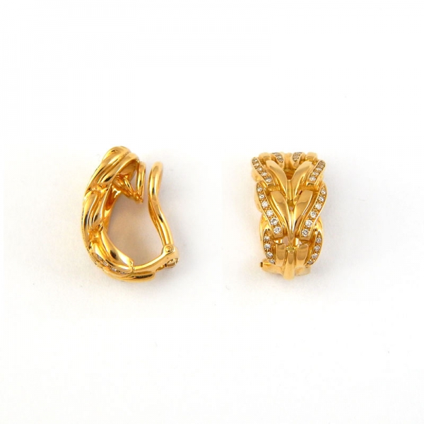 Patek Philippe necklace and earring set, yellow gold, diamonds Patek Philippe necklace and earring set, yellow gold, diamonds