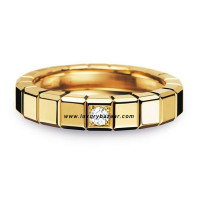 Pierścionek z żółtego złota Chopard Ice Cube z 1 rzędami diamentów Pierścionek z żółtego złota Chopard Ice Cube z 1 rzędami diamentów