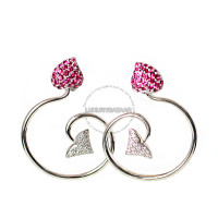 Dior 18K White Gold Diamond Ruby Earrings Dior 18K White Gold Diamond Ruby Earrings