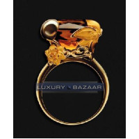 Carrera y Carrera Taj Mahal 18K Yellow Gold Ring with Citrine