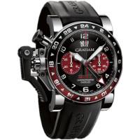 Chronofighter Oversize GMT Bordeaux Steel Chronofighter Oversize GMT Bordeaux Steel