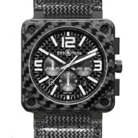 Bell & Ross Uhren BR 01 Carbon Fiber Chronograph limitiert Bell & Ross Uhren BR 01 Carbon Fiber Chronograph limitiert