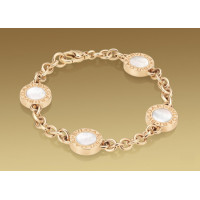 Bracelet Bulgari Bulgari pink gold, nacre, onyx Bracelet Bulgari Bulgari pink gold, nacre, onyx