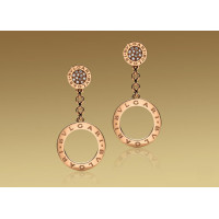 Earrings Bulgari Bulgari pink gold, diamonds Earrings Bulgari Bulgari pink gold, diamonds