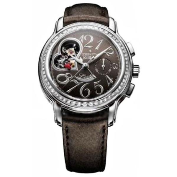 Zenith Star Open Love (SS-Diamonds / Brown / Strap) Zenith Star Open Love (SS-Diamonds / Brown / Strap)