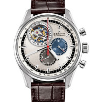 Tarcza Zenith El Primero Tourbillon z białego złota, ze srebrnym promieniem słonecznym Tarcza Zenith El Primero Tourbillon z białego złota, ze srebrnym promieniem słonecznym