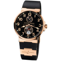 Chronometr morski Ulysse Nardin Maxi (18kt RG / czarny / guma) Chronometr morski Ulysse Nardin Maxi (18kt RG / czarny / guma)