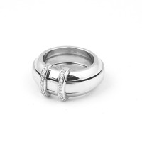 Omega ring, white gold, diamonds Omega ring, white gold, diamonds