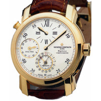 Vacheron Constantin Malte Dual Time Regulator (18kt YG / White / Leather) Vacheron Constantin Malte Dual Time Regulator (18kt YG / White / Leather)