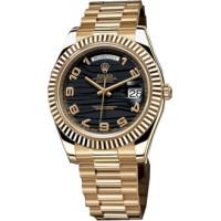Rolex DAY-DATE II 41mm Yellow Gold Black Rolex DAY-DATE II 41mm Yellow Gold Black