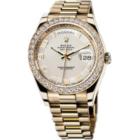 Rolex Day-Date II President Yellow Gold - Diamond Bezel White dial Rolex Day-Date II President Yellow Gold - Diamond Bezel White dial