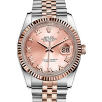 Rolex Datejust 36mm - Steel and Gold Pink Gold - Fluted Bezel - Jubilee Rolex Datejust 36mm - Steel and Gold Pink Gold - Fluted Bezel - Jubilee