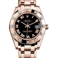 Rolex Datejust 34mm Special Edition Pink Gold Masterpiece 12 Dia Bezel Rolex Datejust 34mm Special Edition Pink Gold Masterpiece 12 Dia Bezel