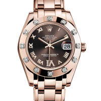 Rolex Datejust 34mm Special Edition Pink Gold Masterpiece 12 Dia Bezel Rolex Datejust 34mm Special Edition Pink Gold Masterpiece 12 Dia Bezel