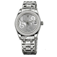 Rolex Datejust 34mm Special Edition White Gold Masterpiece 116 Dia Bezel Rolex Datejust 34mm Special Edition White Gold Masterpiece 116 Dia Bezel