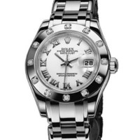 Rolex Datejust Lady - Pearlmaster White Gold Masterpiece 12 Dia Bezel Rolex Datejust Lady - Pearlmaster White Gold Masterpiece 12 Dia Bezel