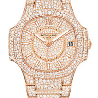 Patek Philippe Ladies Nautilus Rose Gold Full Diamond 2013 Patek Philippe Ladies Nautilus Rose Gold Full Diamond 2013
