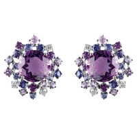 Ohrringe Damiani Anima, Weißgold, Diamanten, Amethyst, Saphire (20042630) Ohrringe Damiani Anima, Weißgold, Diamanten, Amethyst, Saphire (20042630)