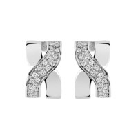 Earrings Damiani Baci, white gold, diamonds (20045773) Earrings Damiani Baci, white gold, diamonds (20045773)