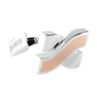 Cufflinks Damiani Baci, pink gold, silver (20054622) Cufflinks Damiani Baci, pink gold, silver (20054622)