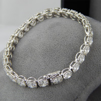 Crivelli bracelet, 750 white gold, diamonds