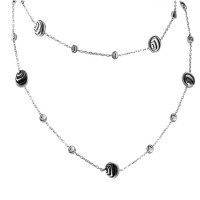 Chain Damiani Damianissima.925 silver, diamonds, onyx (20045655) Chain Damiani Damianissima.925 silver, diamonds, onyx (20045655)
