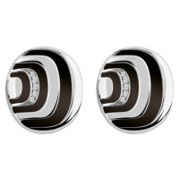 Earrings Damiani Damianissima.925 silver, diamonds, onyx (20046259) Earrings Damiani Damianissima.925 silver, diamonds, onyx (20046259)
