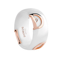 Ring Damiani D.Icon, ceramics, pink gold, diamond (20045775) Ring Damiani D.Icon, ceramics, pink gold, diamond (20045775)