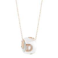 Necklace Damiani D.Icon, pink gold, ceramics, diamonds (20045907) Necklace Damiani D.Icon, pink gold, ceramics, diamonds (20045907)