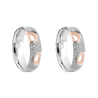 Earrings Damiani D.Icon, white and pink gold, diamonds (20048712) Earrings Damiani D.Icon, white and pink gold, diamonds (20048712)