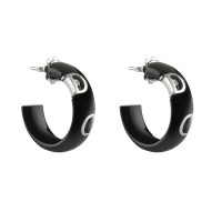 Earrings Damiani D.Icon, white gold, ceramics, diamonds (20059340) Earrings Damiani D.Icon, white gold, ceramics, diamonds (20059340)