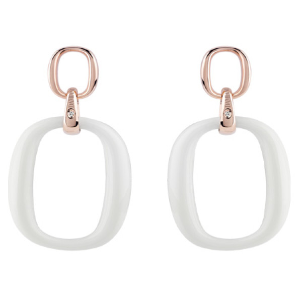 Earrings Damiani D.Lace, pink gold, agate (20054702) Earrings Damiani D.Lace, pink gold, agate (20054702)