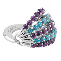 Ring Damiani Gaia Fancy, white gold, half gems (20046568) Ring Damiani Gaia Fancy, white gold, half gems (20046568)