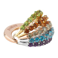 Ring Damiani Gaia Fancy, white, pink and yellow gold, diamonds, half gems (20046566) Ring Damiani Gaia Fancy, white, pink and yellow gold, diamonds, half gems (20046566)