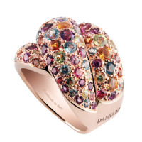 Ring Damiani Gomitolo, pink gold, gems (20032206) Ring Damiani Gomitolo, pink gold, gems (20032206)