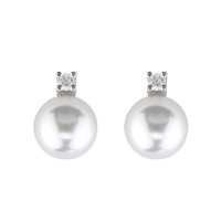 Earrings Damiani Le Perle white gold, pearl, diamond (20011414) Earrings Damiani Le Perle white gold, pearl, diamond (20011414)