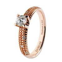 Ring Damiani Metropolitan Dream red gold/platinum, diamond Ring Damiani Metropolitan Dream red gold/platinum, diamond