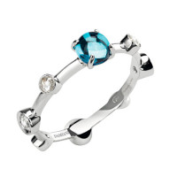 Ring Damiani Moon Drops white gold, diamonds, topaz (20040729) Ring Damiani Moon Drops white gold, diamonds, topaz (20040729)